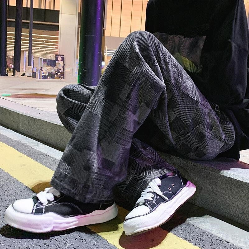 Unisex Classic Denim Jeans Loose Fit Daily Outdoor Wear - Image 1