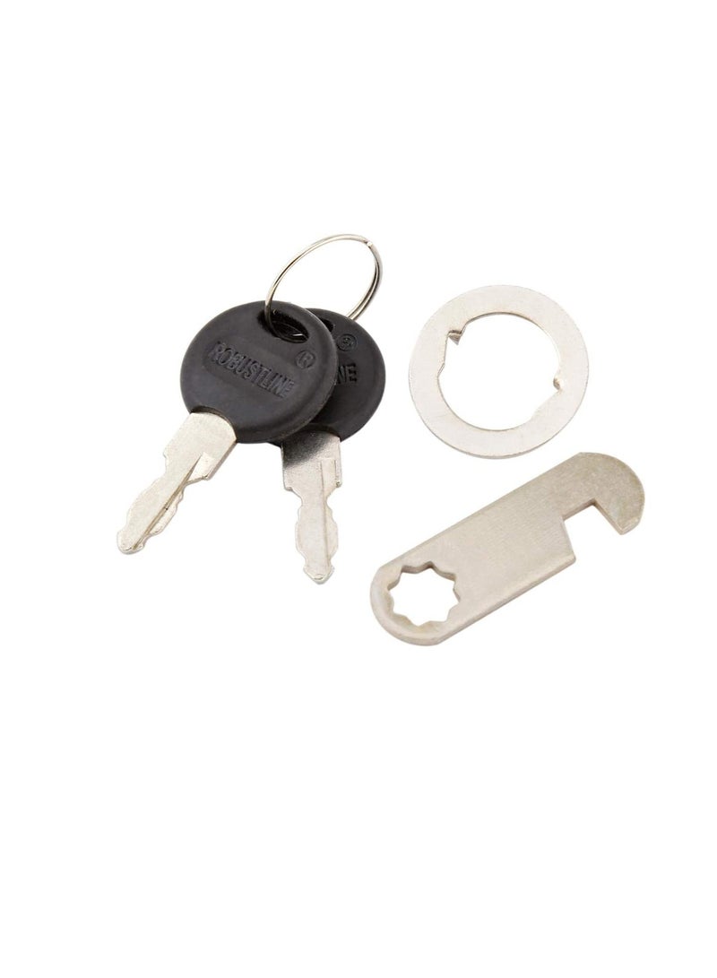 ROBUSTLINE Robustline Cam Drawer Lock - Chrome Plated - Image 2