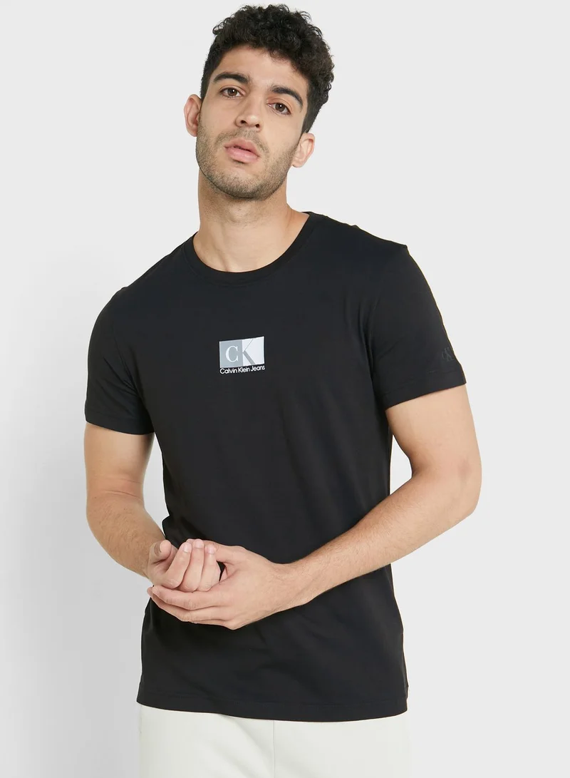 CALVIN KLEIN Logo Crew Neck T-Shirt