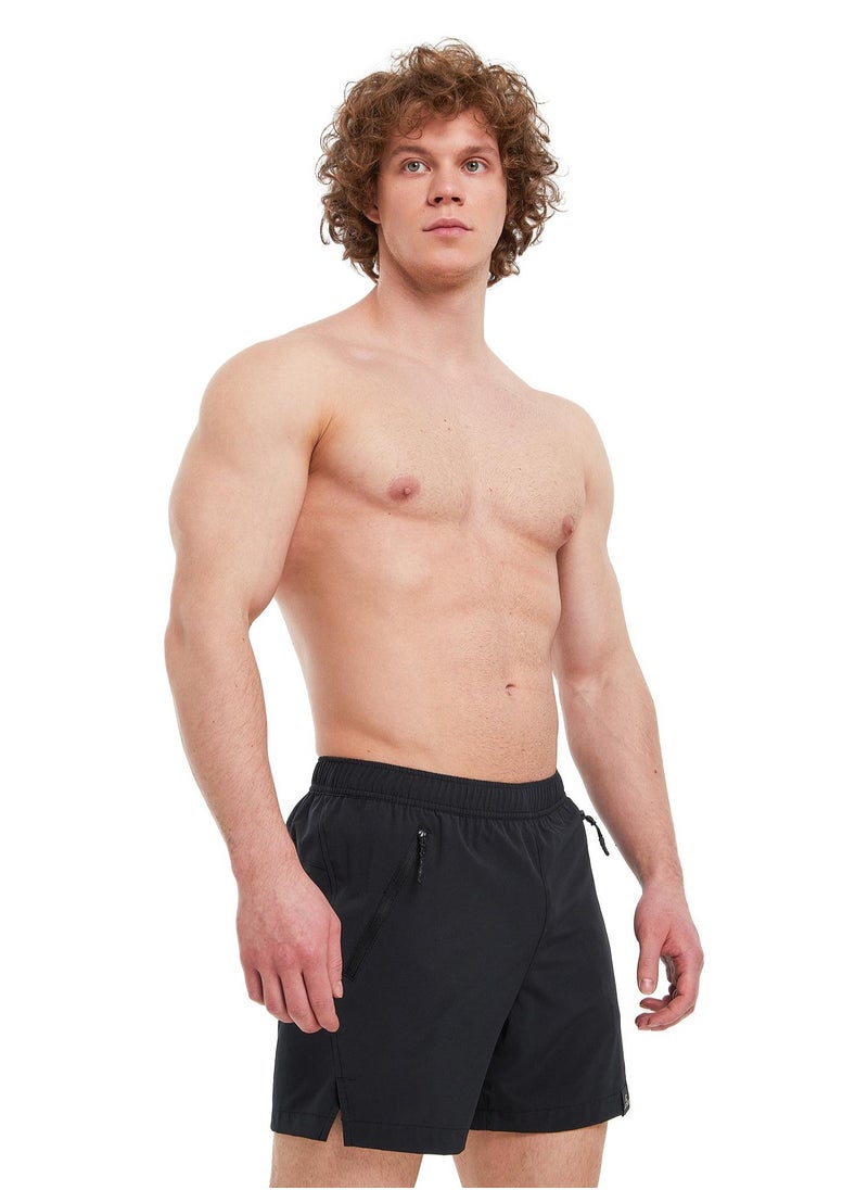 Joss Joss Men's Swimming Shorts Black – Quick-Drying, Adjustable Waistband, 2 Pockets, Inner Support for Comfort, Ideal for Beach & Pool  - Image 1