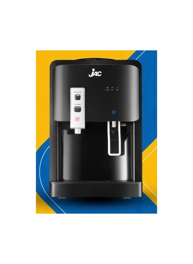Jac Jac desktop cooler, black, 2 taps, hot and cold, model 2225T  - Image 2
