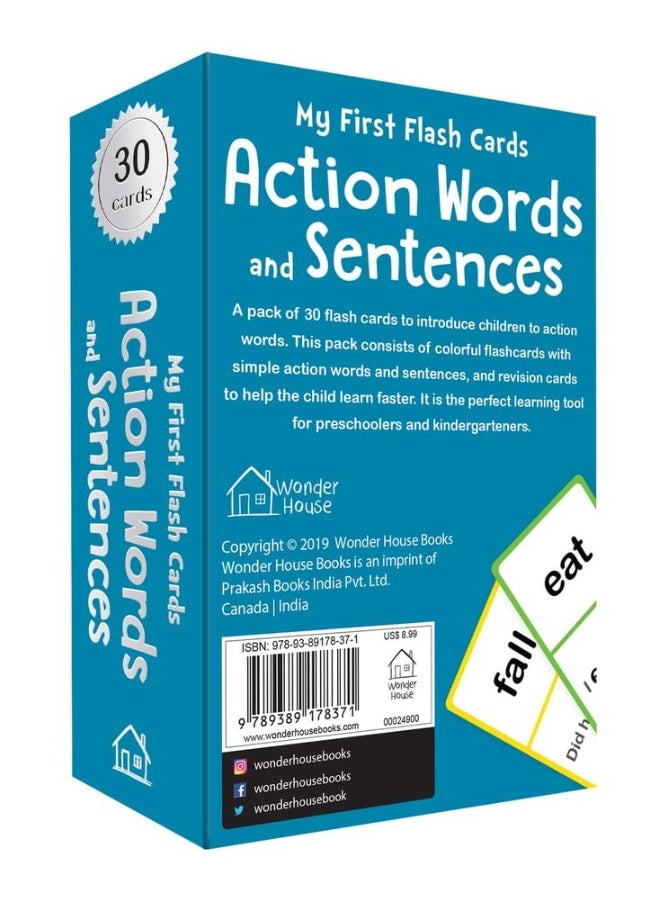 My First Flash Card Action Words - Paperback  - Image 3