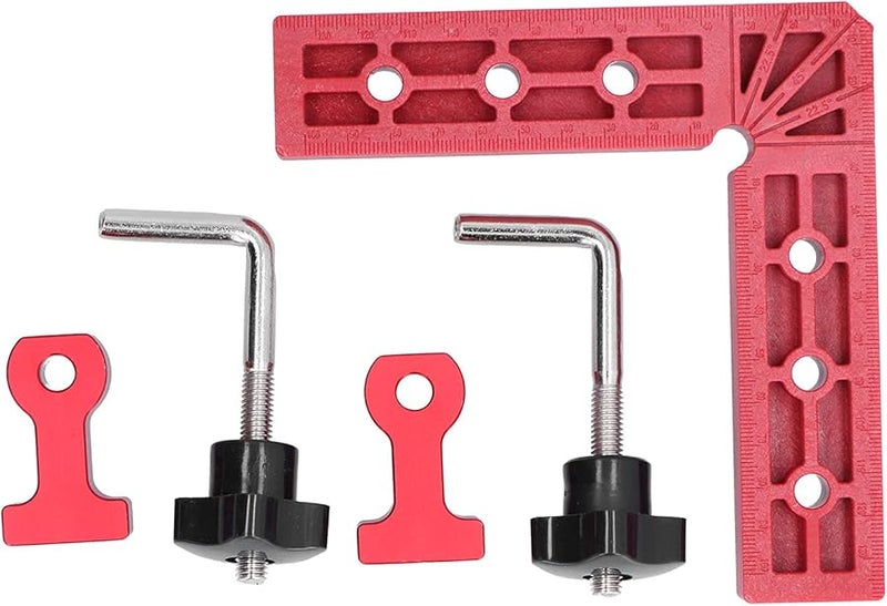 مشبك زاوية قائمة من سبائك الألومنيوم مقاس 140 مم × 140 مم لأعمال النجارة والخزائن والأدراج - Image 2