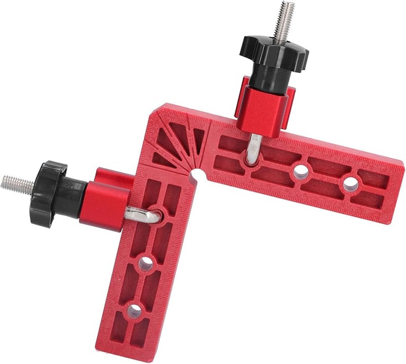 مشبك زاوية قائمة من سبائك الألومنيوم مقاس 140 مم × 140 مم لأعمال النجارة والخزائن والأدراج - Image 3