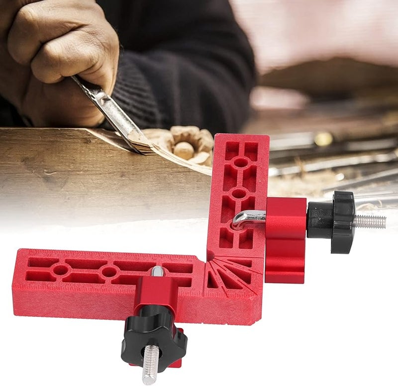 مشبك زاوية قائمة من سبائك الألومنيوم مقاس 140 مم × 140 مم لأعمال النجارة والخزائن والأدراج - Image 4