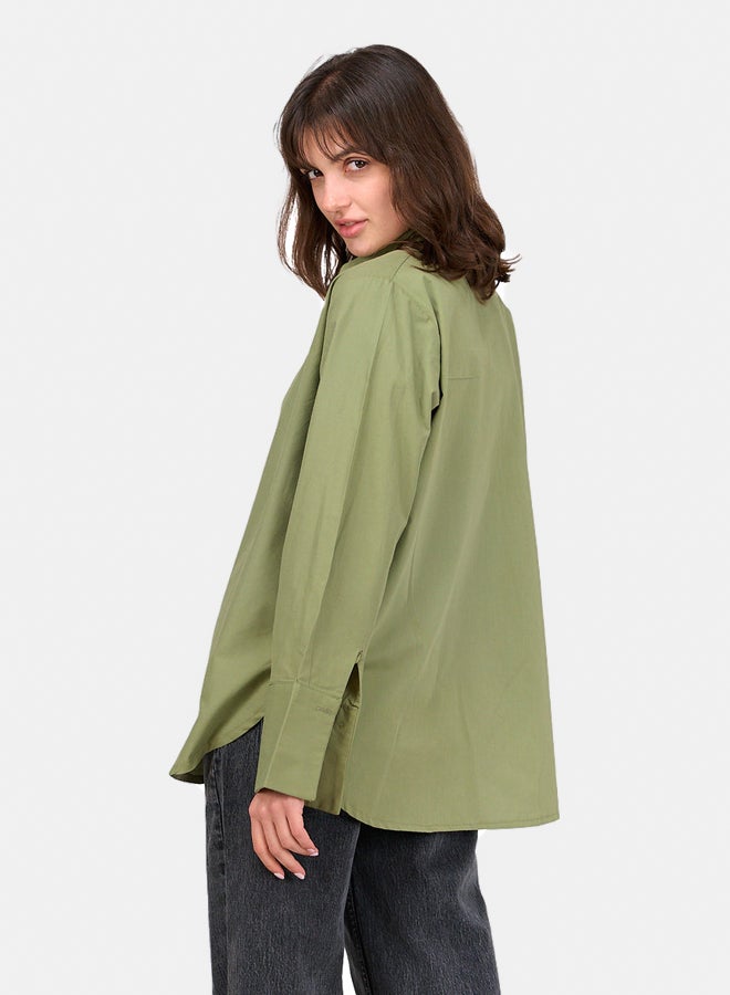 Clue Poplin Hidden Placket Shirt - Image 2