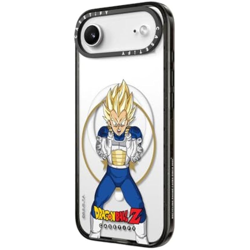 Casetify Impact iPhone Air Case 【Dragon Ball Colab/Slim/Magsafe / 8.2 ft. 4X Military Grade Drop Protection】 - Super Saiyan Vegeta - Clear Black - Image 5