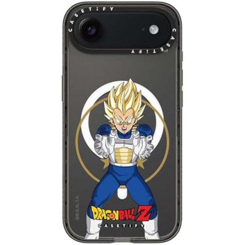 Casetify Impact iPhone Air Case 【Dragon Ball Colab/Slim/Magsafe / 8.2 ft. 4X Military Grade Drop Protection】 - Super Saiyan Vegeta - Clear Black - Image 4