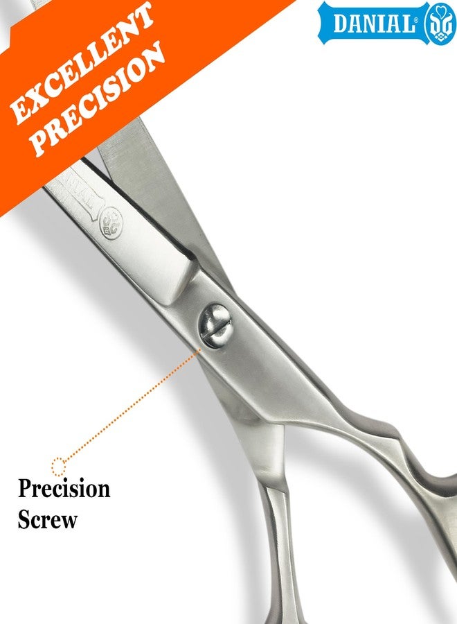 DANIAL High Carbon Razor Cut Stainless Steel Hair Cutting Scissors - Professional Barber Scissors for Men and Women - Ideal for Beard, Moustache, and Nose Trimming 7 INCH (MATT) - Image 3
