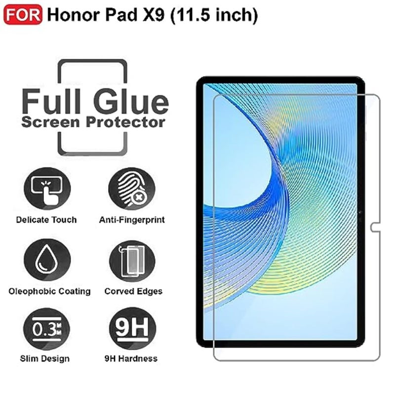 SPCORE Anti Scratch And Smudge Proof Tempered Glass Full Screen Protector For Honor Pad X9 11.5 Inch Tablet - Pack Of 1 - Image 3