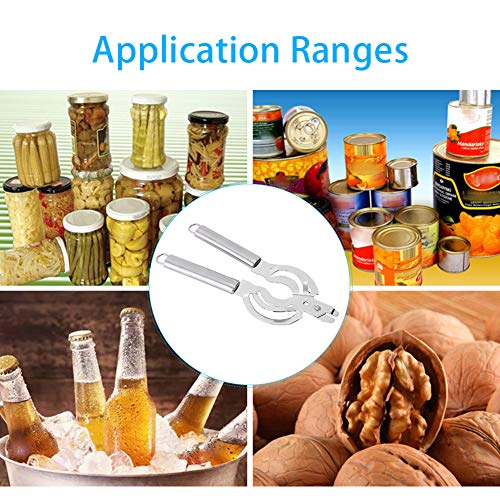 Haofy Multifunctional Stainless Steel Jar Opener, Manual Can Opener Adjustable Bottle Jar Lid Remover, Handy Screw Can Bottle Lid Grip Wrench Helper, Kitchen Tool - Image 3