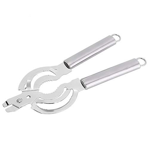 Haofy Multifunctional Stainless Steel Jar Opener, Manual Can Opener Adjustable Bottle Jar Lid Remover, Handy Screw Can Bottle Lid Grip Wrench Helper, Kitchen Tool - Image 1