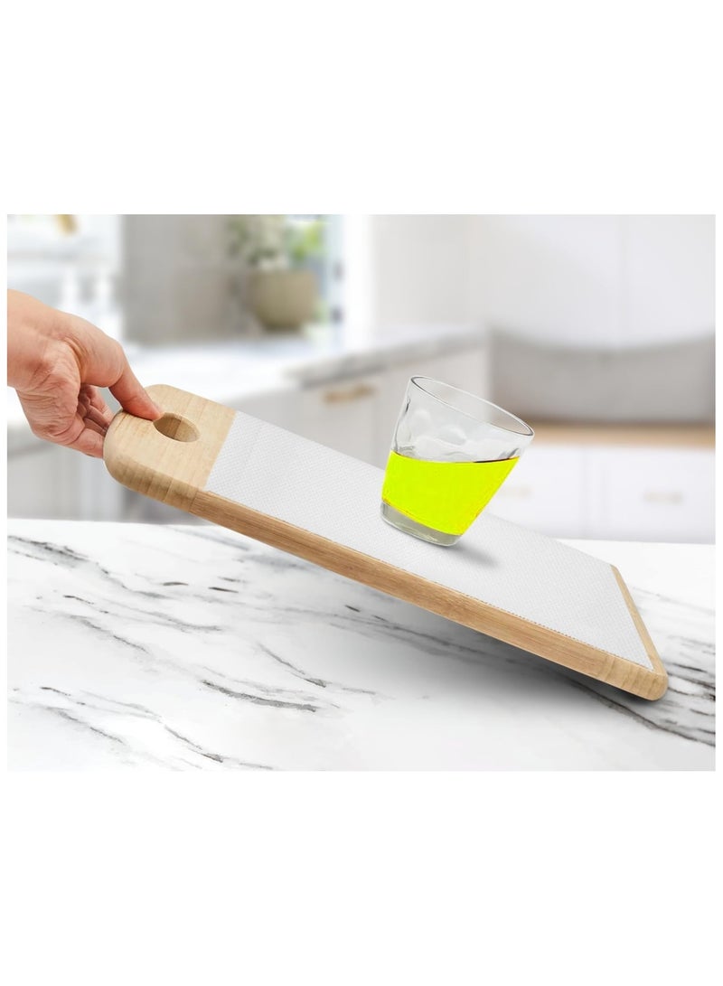 VIUAUAX Shelf Liner for Kitchen (45 x 200cm) Non-Adhesive Drawer Mats, Non-Slip Food Grade EVA Drawer Liner, Stain-Proof Liner for Shelf, Refrigerator, Cupboard, and Desk (2 Rolls (45 x 200cm))EVA thickened transparent drawer mat paper insulation moisture-proof table mat wardrobe cabinet mat paper shoe cabinet mat - Image 2