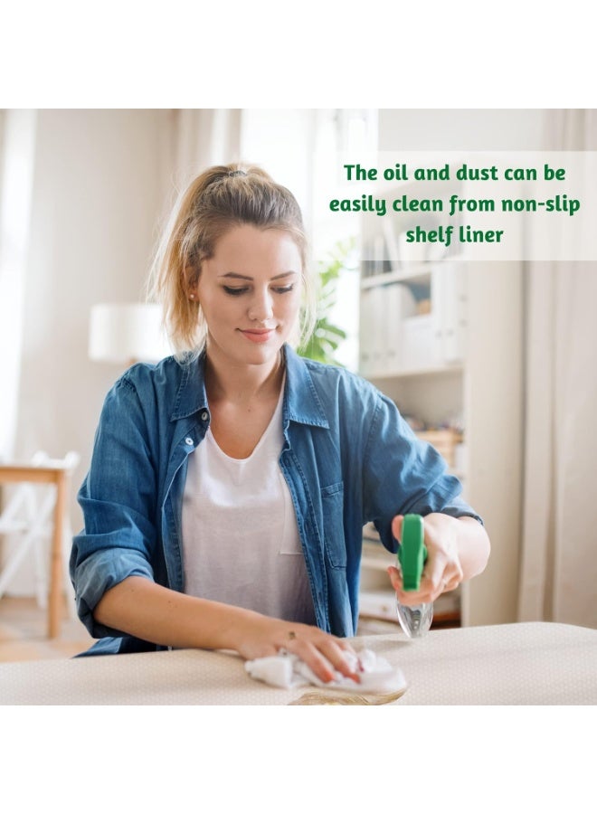 VIUAUAX Shelf Liner for Kitchen (45 x 200cm) Non-Adhesive Drawer Mats, Non-Slip Food Grade EVA Drawer Liner, Stain-Proof Liner for Shelf, Refrigerator, Cupboard, and Desk (2 Rolls (45 x 200cm))EVA thickened transparent drawer mat paper insulation moisture-proof table mat wardrobe cabinet mat paper shoe cabinet mat - Image 5