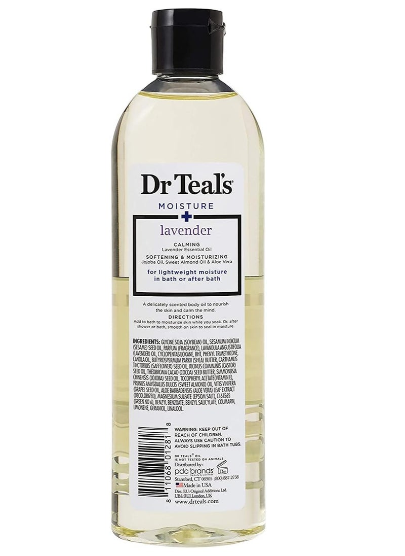 Dr. Teals Dr. Teals Bath & Body Oil Variety Gift Set (2 Pack, 8.8oz Ea.) - Soothing Lavender & Rejuvenating Eucalyptus & Spearmint - Essential Oils Hydrate Skin & Alleviates Daily Stress  - Image 3