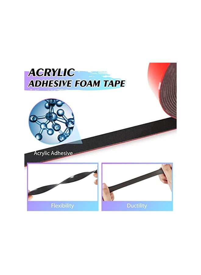 PROMASS promass Double Sided Tape, Heavy Duty Mounting Tape, 33FT x 0.4IN Adhesive Foam Tape Made with 3M VHB for Home Office Car Automotive Decor  - Image 2