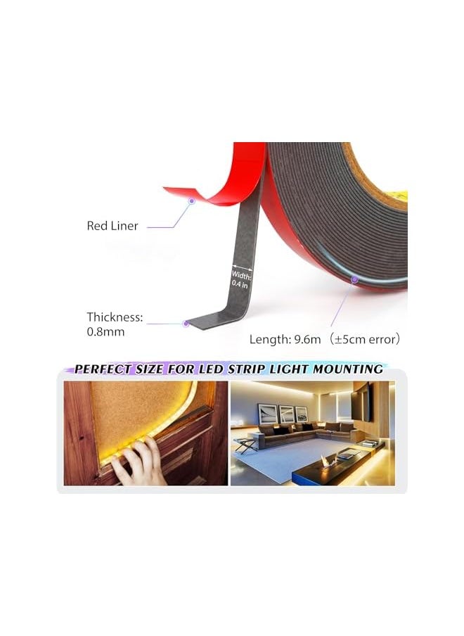 PROMASS promass Double Sided Tape, Heavy Duty Mounting Tape, 33FT x 0.4IN Adhesive Foam Tape Made with 3M VHB for Home Office Car Automotive Decor  - Image 3