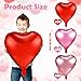 Lunmon 60 Pieces 18 Inch Valentines Day Heart Foil Balloons Bulk Large Love Heart Shaped Balloons for Valentines Day Decorations Room Party PropsRed Pink Rose Gold - Image 4