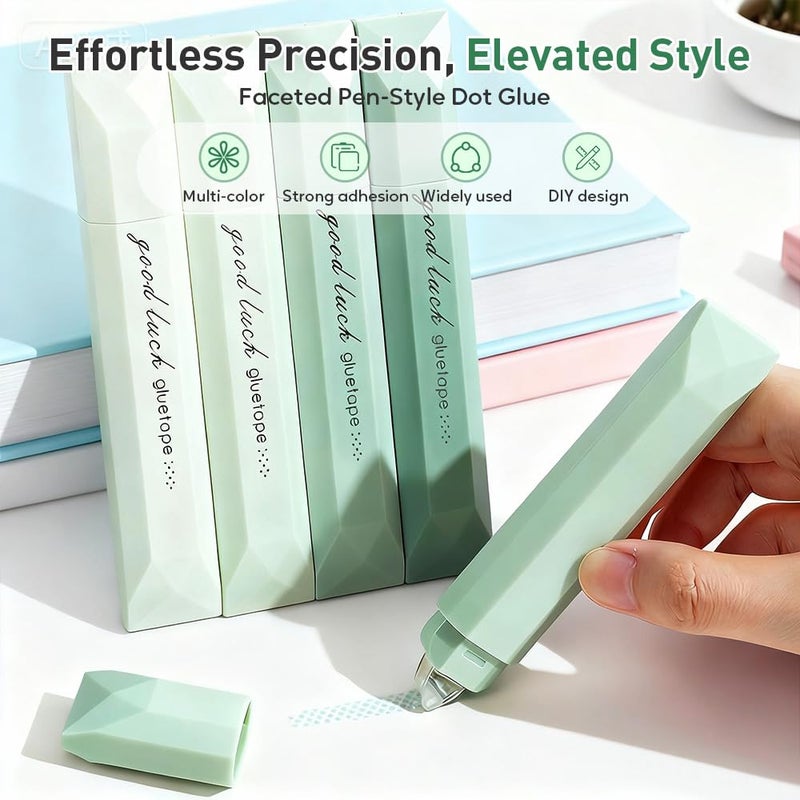 Double Sided Tape Roller Pen 4PC Pink for Scrapbooking Journaling Photo Mounting Gift Wrapping Crafts - Image 3