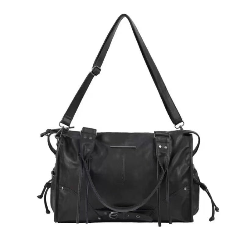 Fancyclub Korean Designer Shoulder Bag with Buckle, Large Capacity Crossbody Bag