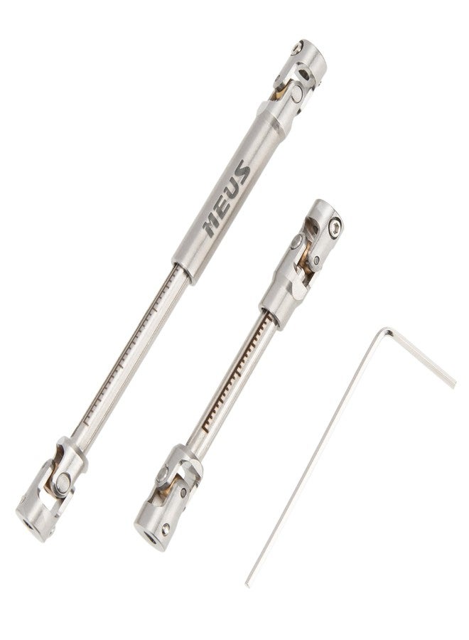 MEUS RACING SCX24 Driveshaft Cut to Length Driveshaft for 1/24 Axial SCX24 RC Crawler Car (Silver) - Image 1