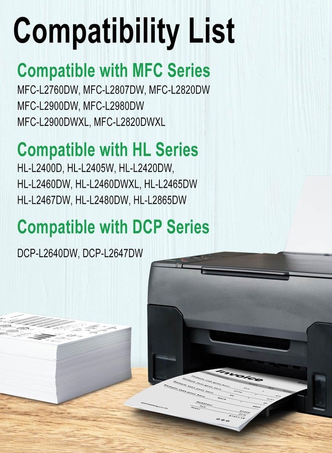 SAILNER TN830XL Toner Cartridge Replacement for Brother TN830 TN830XL Black Toner Compatible with HL-L2460DW DCP-L2640DW DCP-L2640DW HL-L2405W MFC-L2820DW Printer (2 Pack) - Image 3