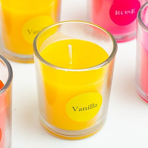 AURA DECOR AuraDecor Set of 12 Fragrance Votive Glass Candles || Aromatheraphy || Corporate Gifting || Aroma Gift Set || Hand Poured Candle || Burn Upto 10 Hour - Image 3