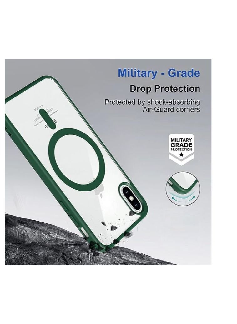 Magsafe Back Cover for iPhone X / XS Green  - Image 3
