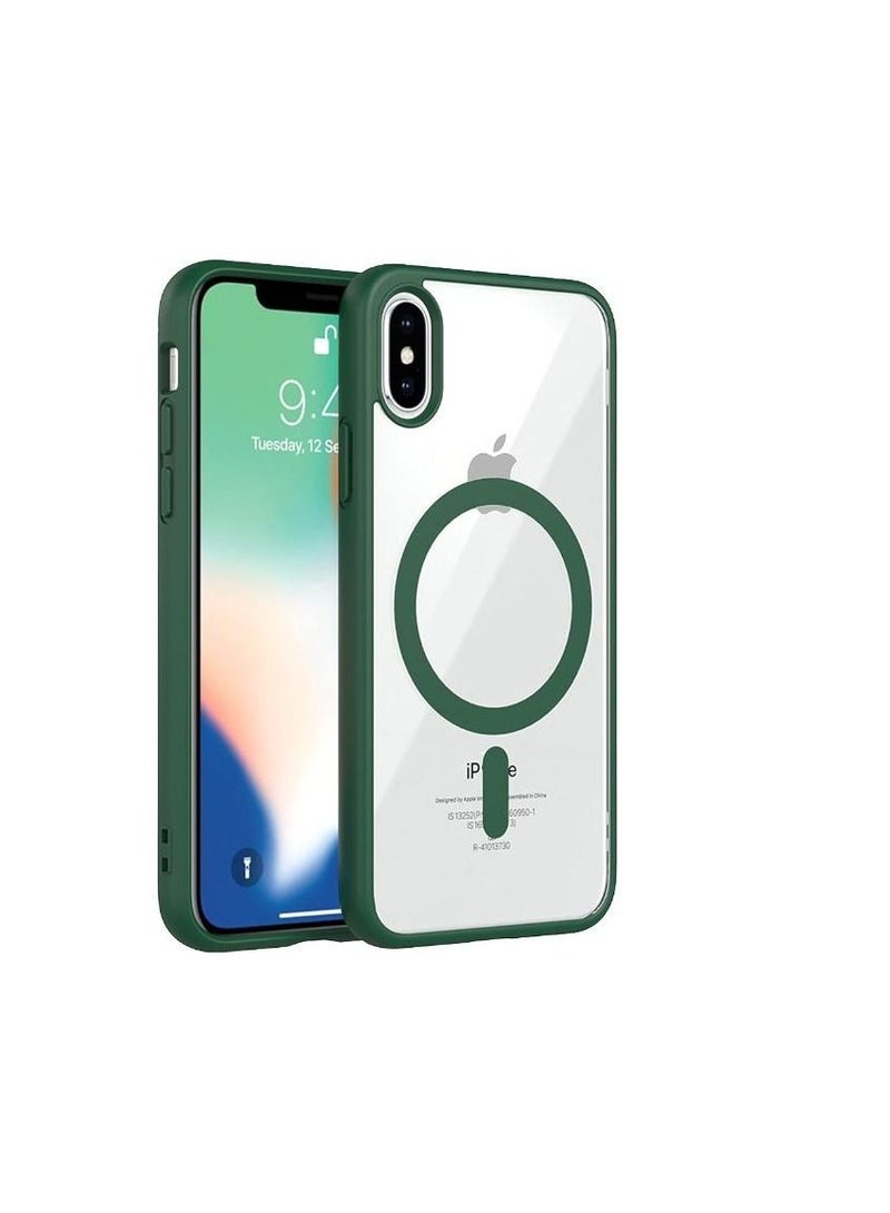 Magsafe Back Cover for iPhone X / XS Green  - Image 1