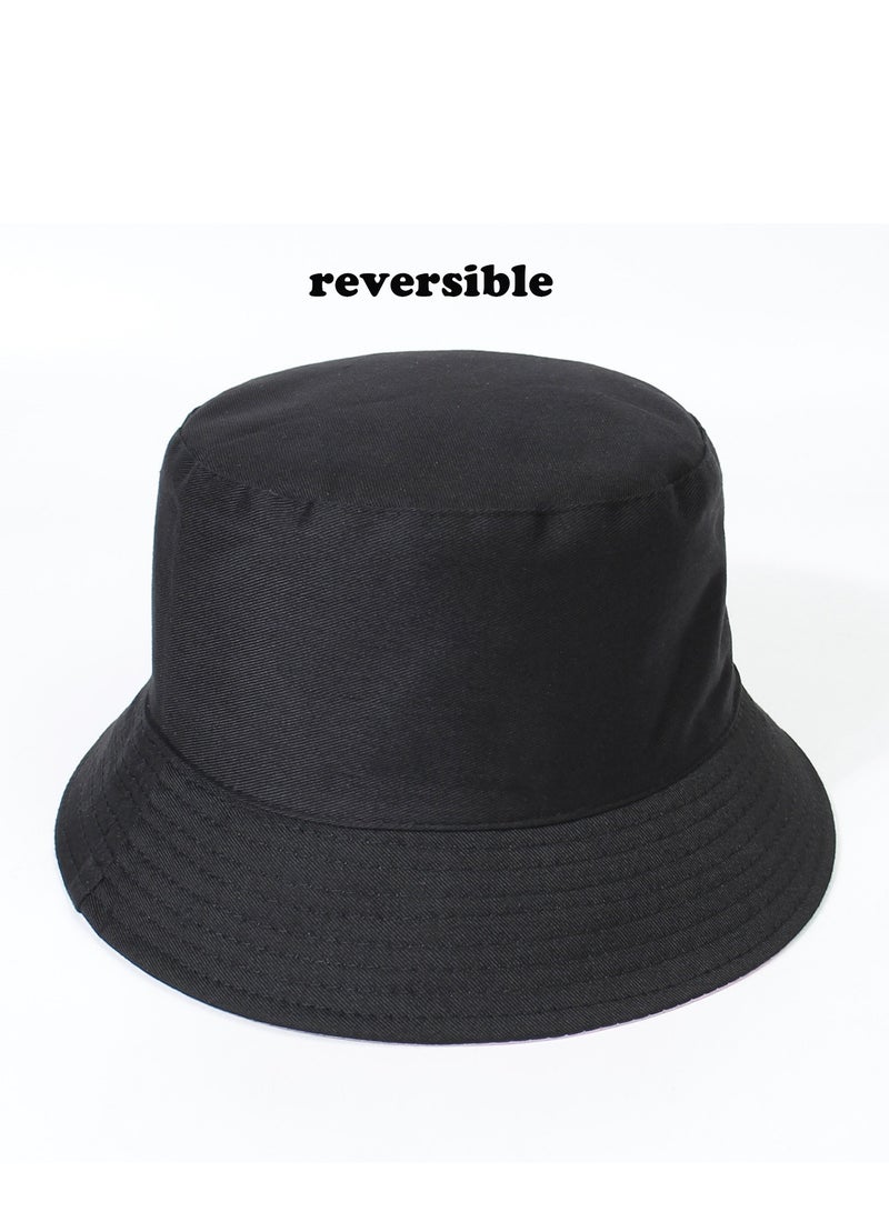 Unisex Shiny Bucket Hat PU Leather Waterproof Rain Hat Fishing Cap Reversible Bucket Hat Packable Sun Hats - Image 3