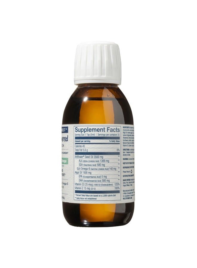 Wiley's Finest CatchFree Omega - Vegan, Non-GMO Fish Oil Alternative - Full Spectrum Omega-3 Liquid Supplement with Organic Plant-Based Algae Oil - Tropical Mango Flavor - 4.23 Oz (25 Servings) - Image 2