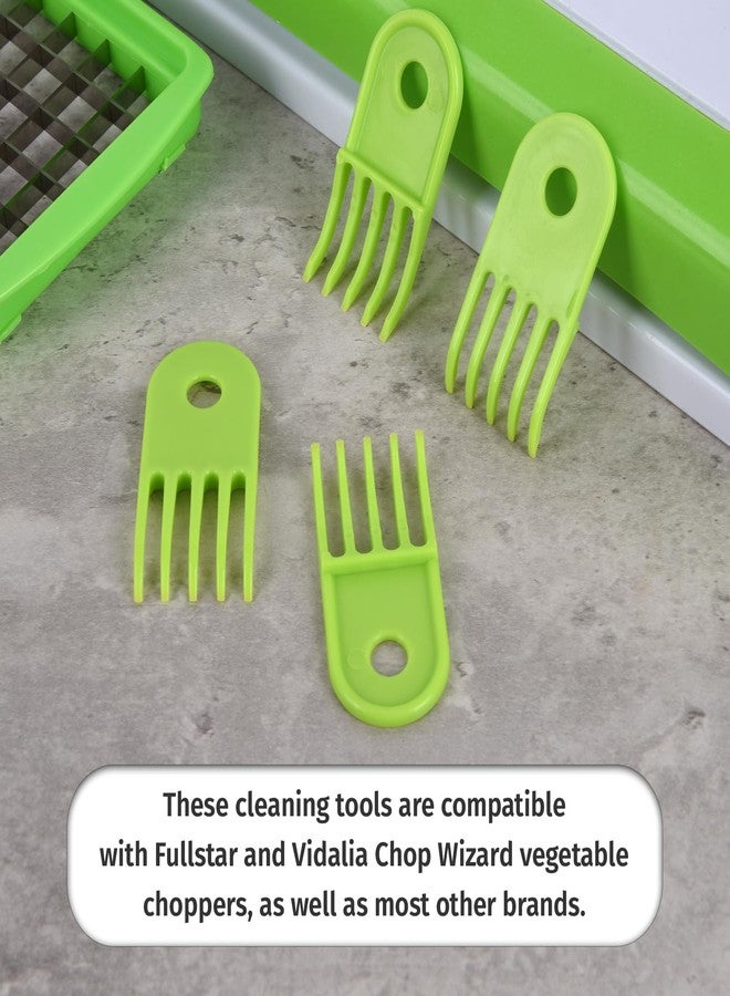 Enlisiwte 4pcs Vegetable Chopper Cleaning Tool Fork, Salad Onion Chopper Cleaning Tools Vegetable Cutter Cleaning Comb Cleaner Kitchen Tools for Fullstar Mueller Vidalia Chop Wizard Vegetable Chopper - Image 4