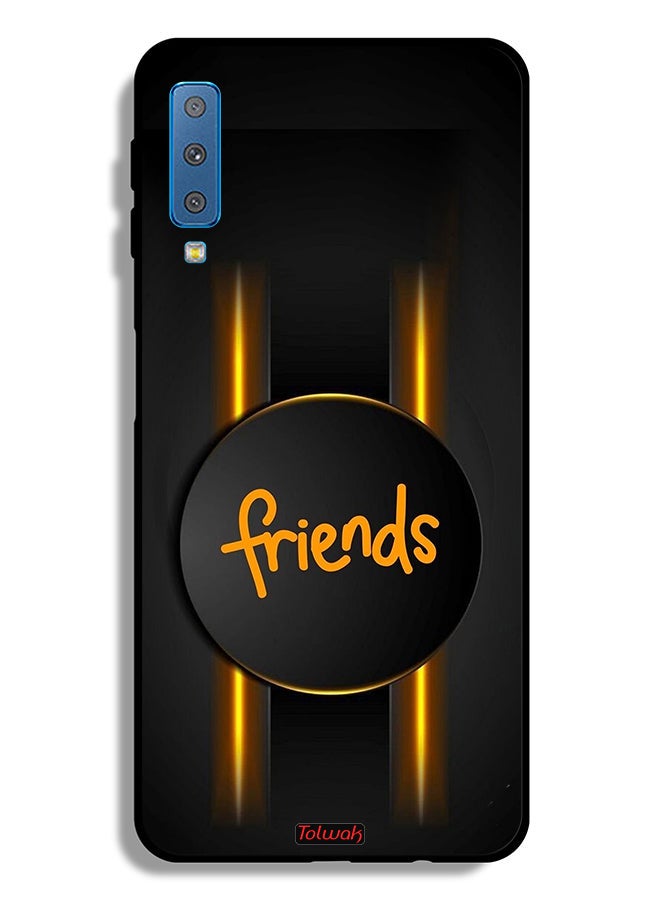 Tolwak Samsung Galaxy A7 (2018) Protective Case Cover Friends - Image 1