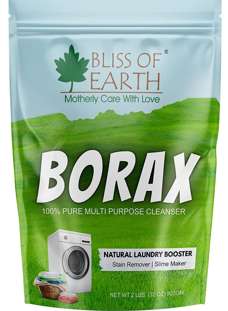 Bliss of Earth Borax Powder 907g | Multi-Purpose Cleaning Booster, Laundry Enhancer, Household Utility Powder | Fine Quality Sodium Borate for DIY & General Use - Image 1