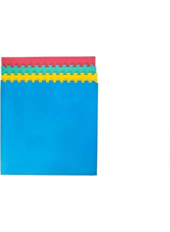 ارضيات من الفوم للجيم وغرف العاب أطفال سُمك 20 ملم، مقاس 50×50سم، لون ازرق، عدد 4 قطع - Image 2