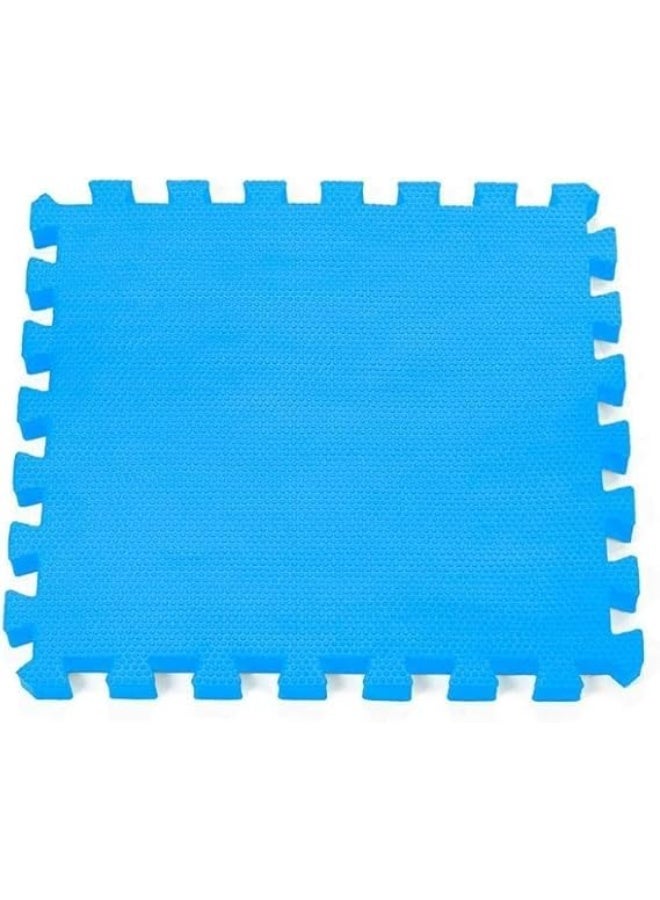 ارضيات من الفوم للجيم وغرف العاب أطفال سُمك 20 ملم، مقاس 50×50سم، لون ازرق، عدد 4 قطع - Image 4