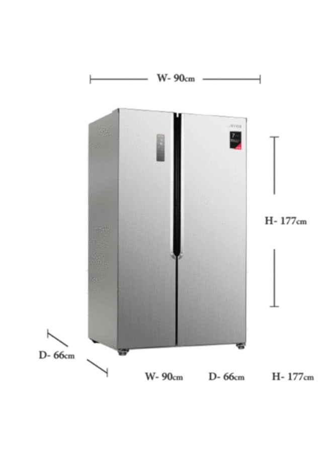 Arrow Side-by-Side Refrigerator and Freezer - 18.4 CFT - 532 Liters - Steel - RO2-820SNF - Image 3