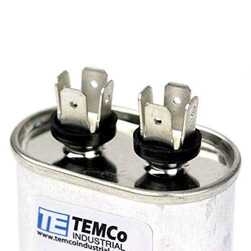TEMCo Industrial TEMCo 10 uF Run Capacitor CBB65, 10 MFD, 370-440V, Oval, 50/60Hz | for HVAC AC Fan, Motor, Blower Applications - Image 4