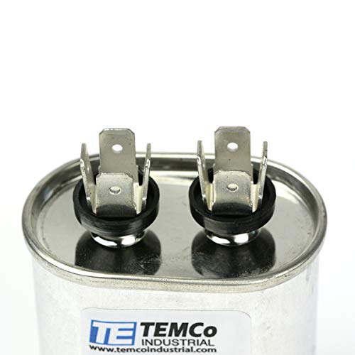 TEMCo Industrial TEMCo 10 uF Run Capacitor CBB65, 10 MFD, 370-440V, Oval, 50/60Hz | for HVAC AC Fan, Motor, Blower Applications - Image 5