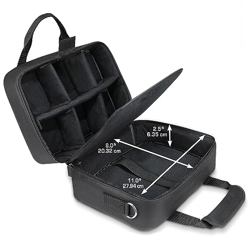 USA Gear Compact Audio DJ Mixer Case - Mixer Bag with Custom Storage for Cables & Microphones Compatible with Behringer Xenyx 802, 502, 1002, Q802USB & More - Scratch & Water Resistant (Black) - Image 2