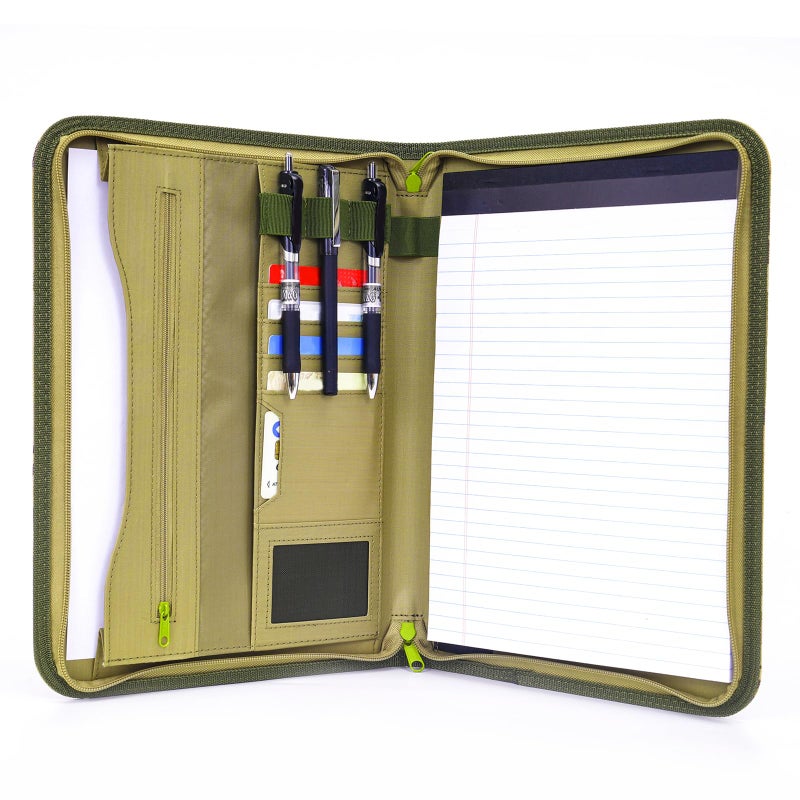 VEPKOIT Army OCP Military Notebook Binder with Zippered Padfolio Organizer and Tactical Notebook Cover for A4 Folder, Large OCP Binder Planner for Men - Tactical Binder Organizer Military Binder (A4(Multi)) - Image 5