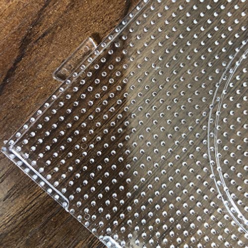 ZLLBTMO 4PCS 2.6MM Fuse Beads Boards Large Square Clear Plastic Pegboards Kits Iron Beads for Aldult DIY Make Craft with 5 Ironing Paper - Image 5