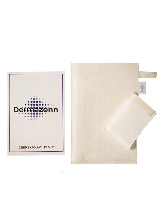 Dermazonn Deep Exfoliating Mitt Body Scrub And Face Scrub – Scrub Mitts For Shower – Turkish bath hammam glove – Face peeling – Silk exfoliating mitt - Turkish Exfoliating Mitt - Image 4