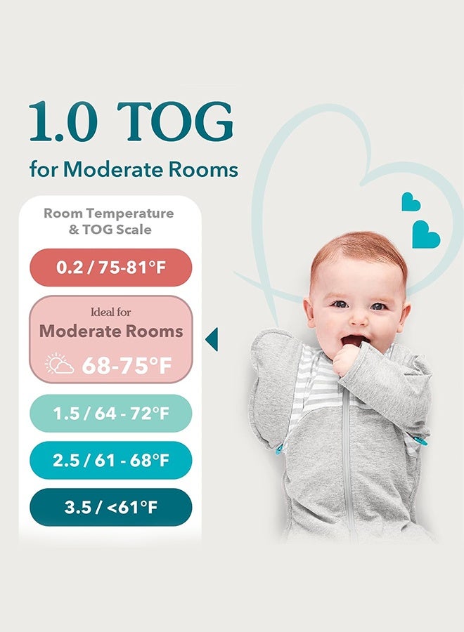 سويت لايف كيس نوم أبيض للأطفال، كيس نوم مضاد لانعكاسات مورو، ملابس نوم ناعمة ومريحة للأطفال، كيس نوم آمن وجيد التهوية للأولاد والبنات، مثالي لحديثي الولادة والرضع - Image 3