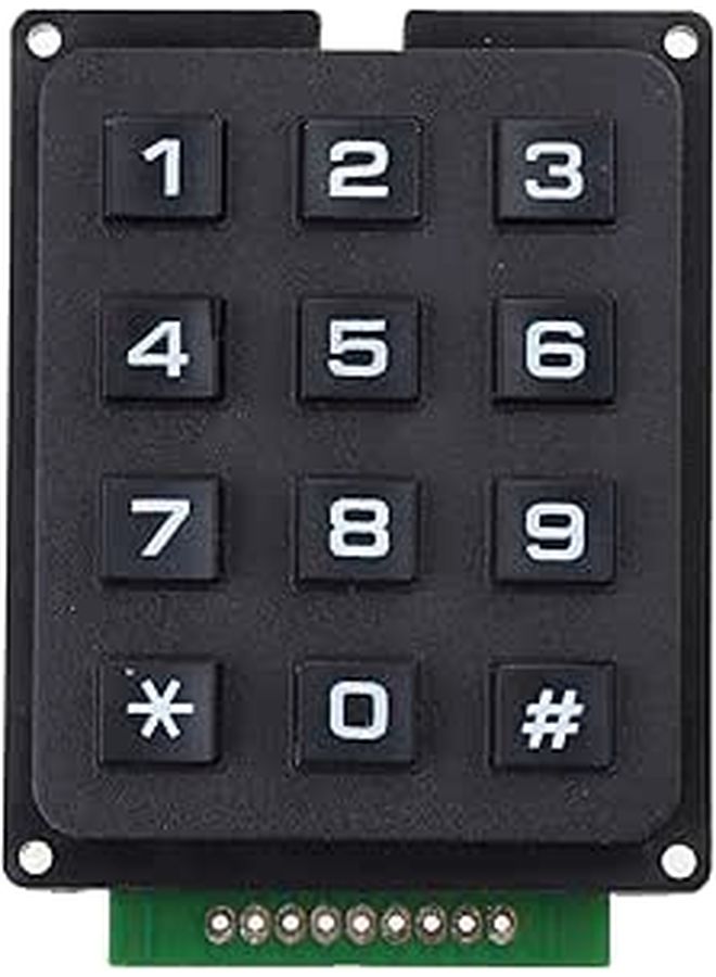 3x4 Matrix Array 12 Button Membrane Keypad Keyboard Module for Arduino Electronics - Image 1
