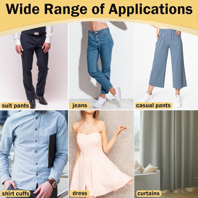 KICKZU KICKZU Trousers Edge Modified Strips Ironon Instant Hem Tape 5mtr Pants Edge Shorten SelfAdhesive 25mm Trouser Mouth Paste Edge Fabric Tape for Suit Pants Jeans Trousers DIY Sewing Accessories - Image 4