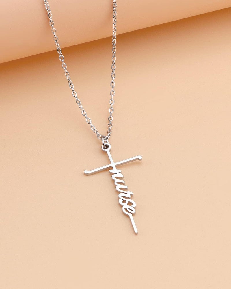 Lcherry Faith Cross Pendant Necklace for Women Religious Christian Jewelry Mother's Day Gifts for Women - Image 4