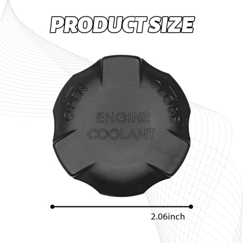 Hirificing Coolant Reservoir Cap Essential Radiator Reservoir Cap Replacement for Hyundai Kia Optima Accent Replacement OEM#25441-26100 254412B100 Car Accessories（Black） - Image 2