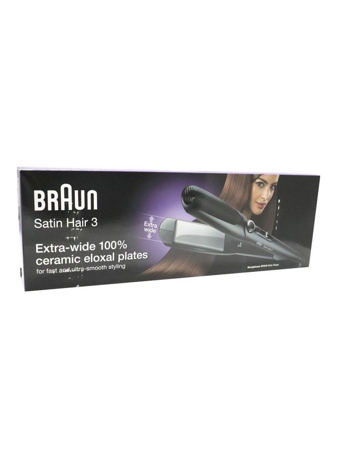 Satin Hair 3 Straightener Extra Wide Black