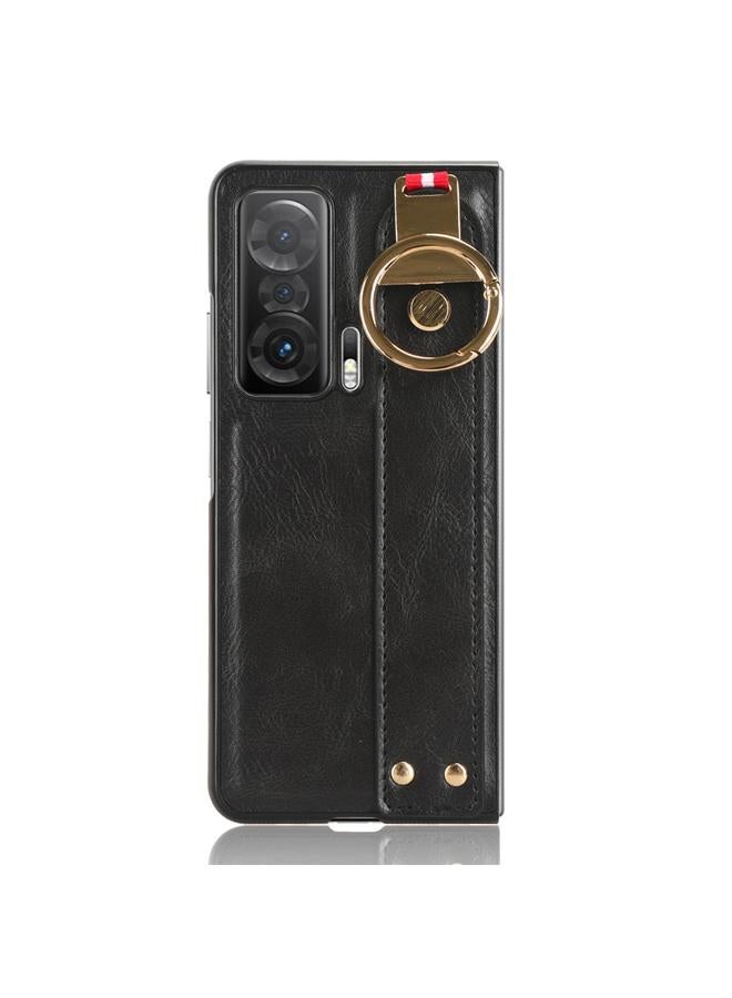 زبون جراب هاتف Honor Magic V مع سوار معصم من الجلد - Image 2